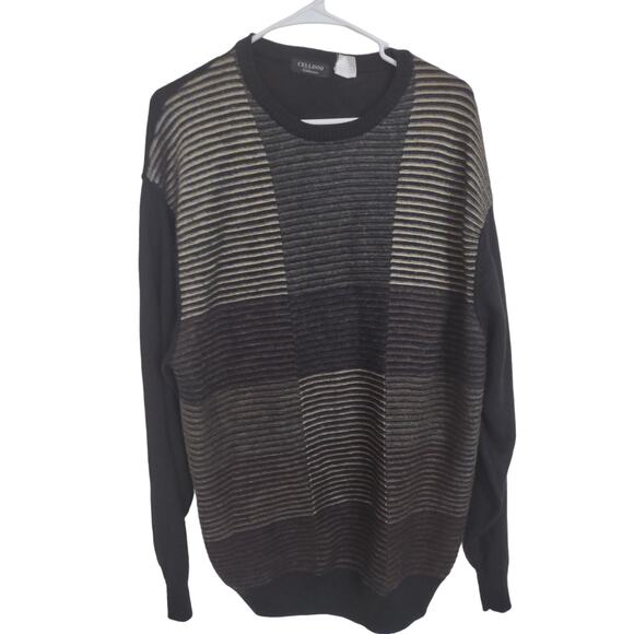 Men's Cellinni Collezione Wool Blend Sweater Preppy Lightweight Size XXL - Picture 1 of 4